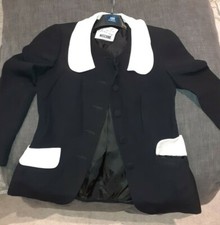 Moschino Ladies Blazer Jacket - Sz 10 Uk - Black. New. Rrp 320£