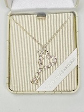 Disney Necklace Silver Mickey Key Lock Made with Crystals from Swarovski