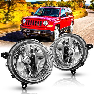 Headlights  Pair for 2007-2017 Jeep Patriot & 2007-2010 Jeep Compass Direct