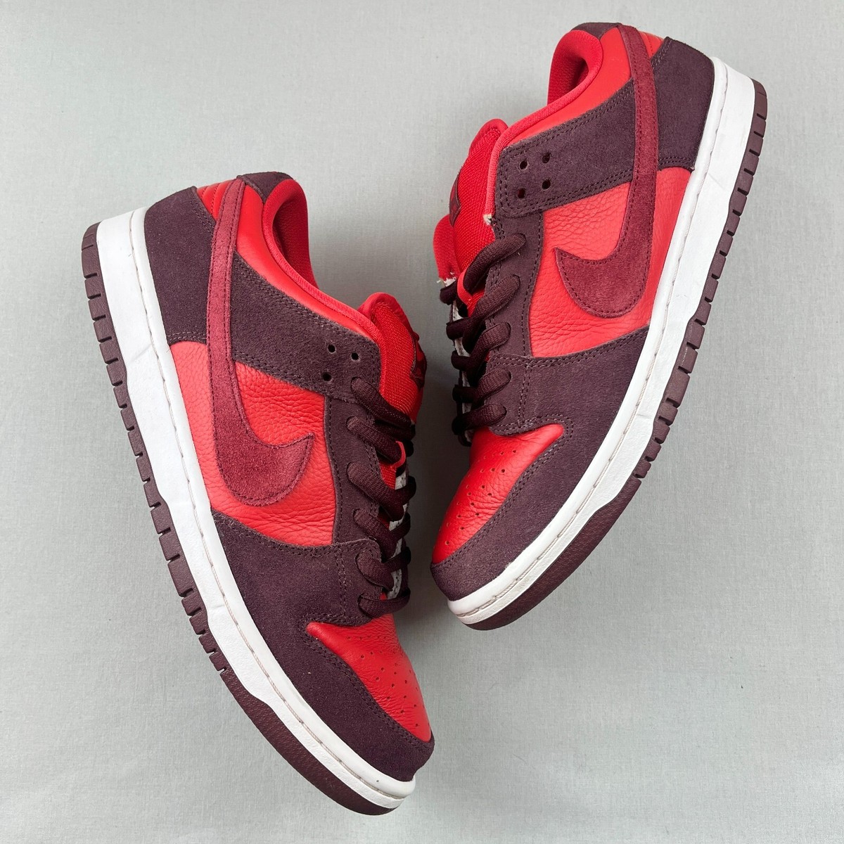 dunk low stussy cherry