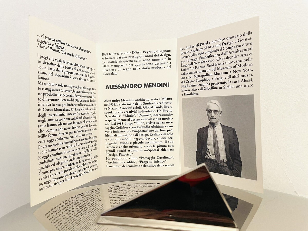 Alessandro MENDINI For Alessi Peyrano Chocolate Box 1990 NOS
