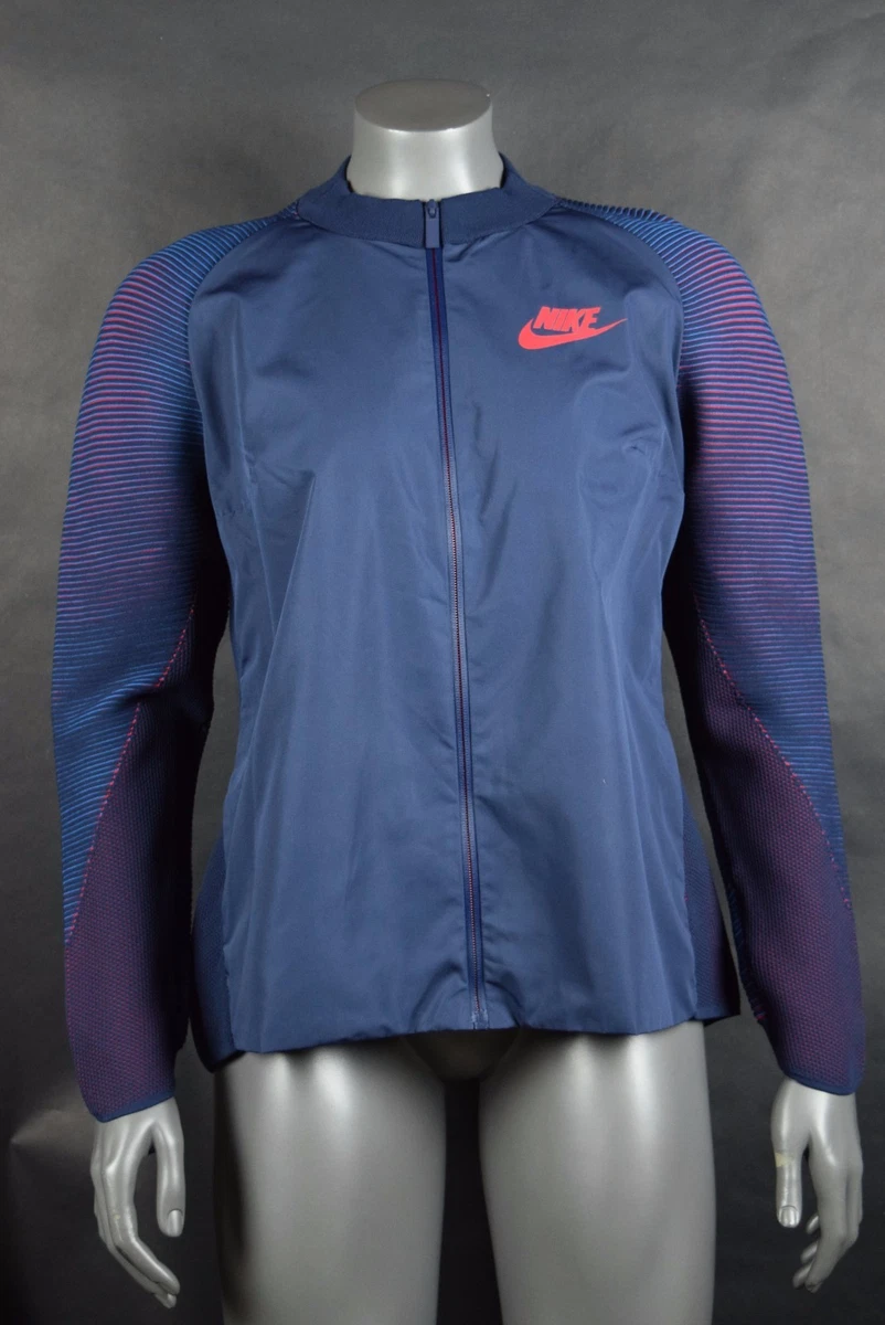 NWT $250 Womens Nike Dynamic Reveal Jacket 828292 451 sz S-L Red Blue  Olympic