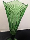Antique EAPG McKee Hickman Vase Green — photo 2