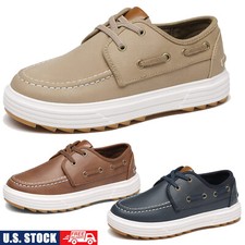 Kids Boys Loafers School Casual Shoes Slip on Boat Shoes Dress Shoes