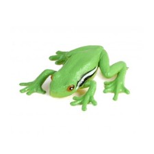 Green Tree Frog Plastic Toy Realistic Rainforest Figure Model Replica 2" F4401