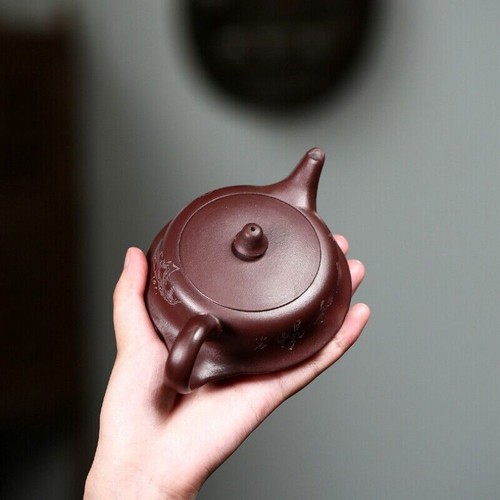 sold at a loss handmade tea pot marked ball shaped infuser holes yixing zisha - Picture 6 of 20