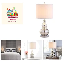 Anya 20.5" Mini Glass LED Table Lamp, Transitional, Glam, Midcentury, Modern,...