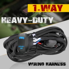 Led Work Light Bar Wiring Harness Kit 12v 40a Relay 5-pin On-off Rock Switch Us