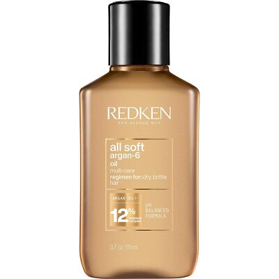 Redken All Soft Argan-6 Oil Multi-Care Oil 3 oz. for Dry Hair