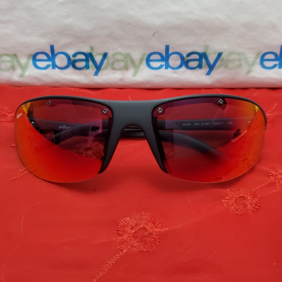 ✅️⭐️ Revo 4003 801-S/6P 65□17 125 Sunglasses /Red/Yellow/Pink