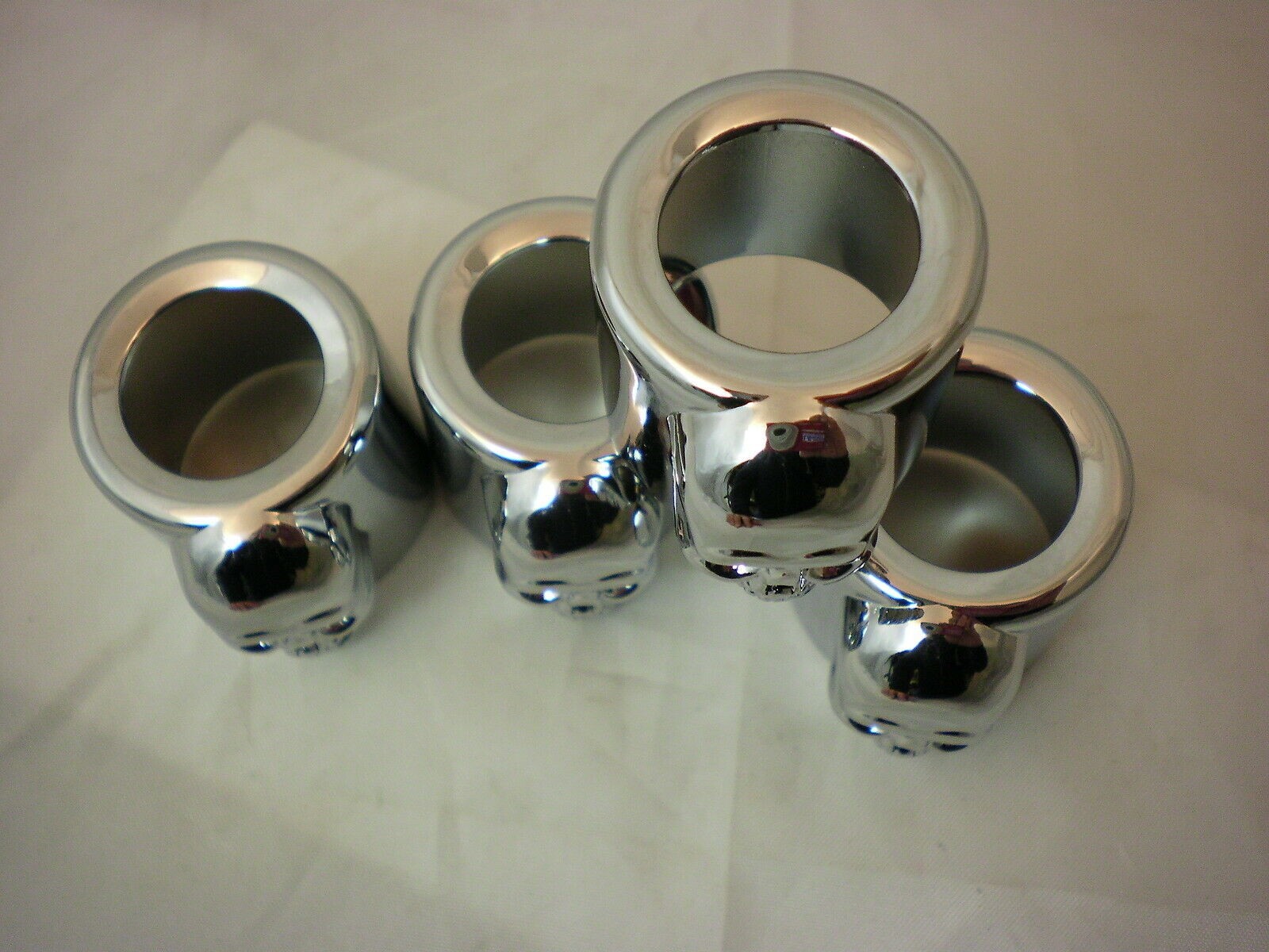 CUPS PUSHROD TUBE SKULL HARLEY PANHEAD SHOVELHEAD IRONHEAD EVO S&S