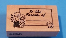 1987 PSX Rubber Stamp "TO THE PARENTS OF"