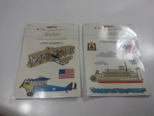 Mrs Grossman's Boat Scrapbook Stickers River Boat Aircraft Lot Of 2 New Sealed