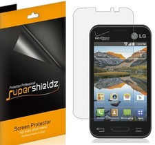 6X Protector de pantalla transparente Supershieldz para LG Optimus Zone 2 (Verizon)