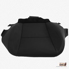 2010 2011 2012 2013 2014 GMC Sierra Cloth Seat Cover, GMC Sierra Work Truck 1500 2500 3500 &amp; Chevy Silverado Fabric Seat Cover Replacement In Ebony Black (Driver Top