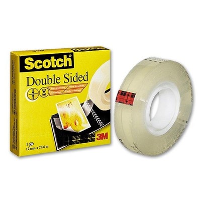 (0,30 /m) Double Sided 665 Rolle 12 mm x 22,8 m, Scotch