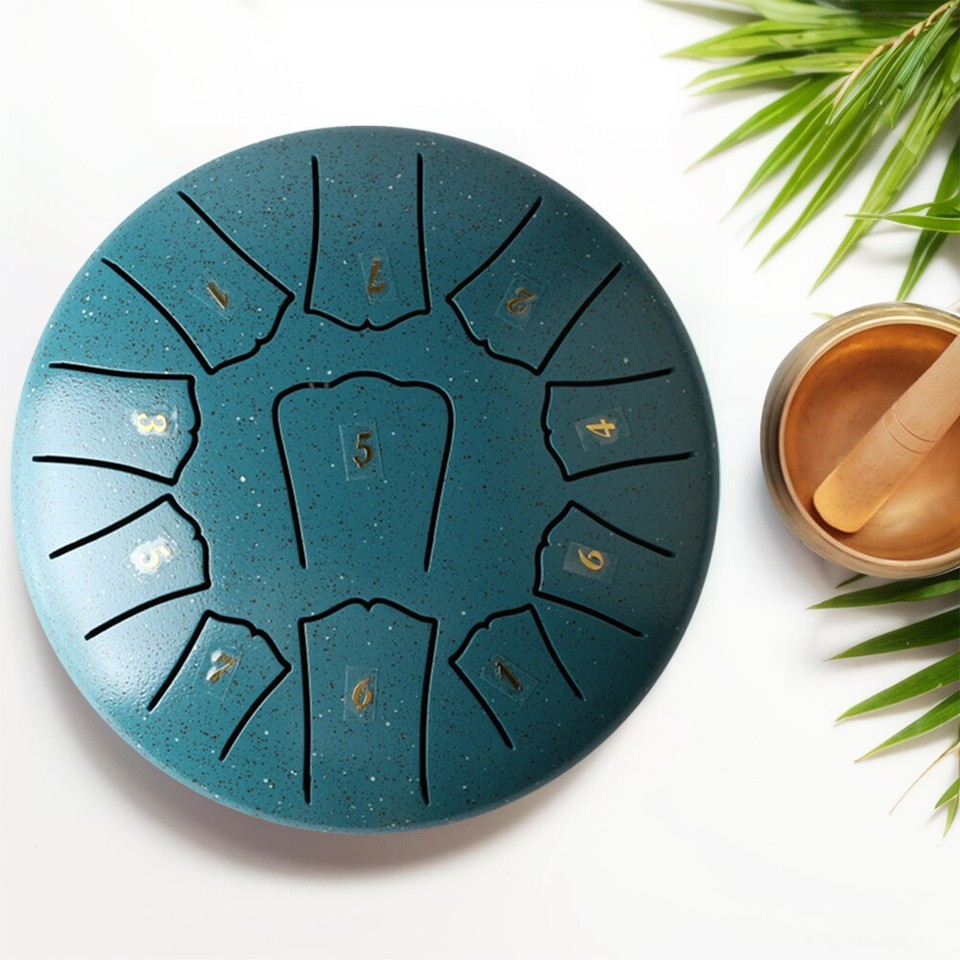 6 Inch 11 Notes Steel Tongue Drum Handpan Drum Percussion Instruments