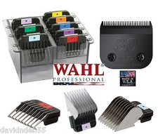 JUEGO DE PEINE DE FIJACIÓN DE CUCHILLAS Y ACERO INOXIDABLE WAHL 30*SE ADAPTA A KM2, KM5, KM10, KM INALÁMBRICO