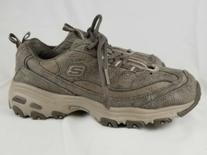 skechers d'lites brown