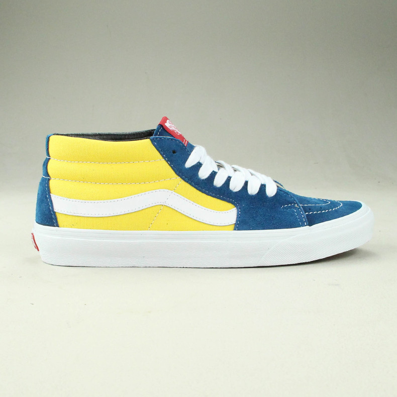 navy and yellow vans