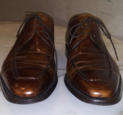 Magnanni Romelo Cognac Mens sz 8.5 M Lace Up Apron Toe Derby  display picture 1