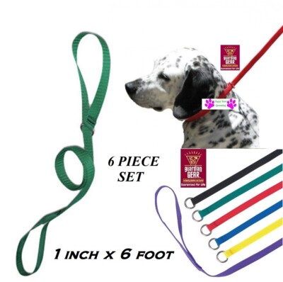 Dog Training Dual Wonder Leash 6-Pack Slip Lead Dog Leashes Nylon