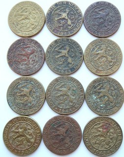 Cent 1943PP Lot van 12 Stuks