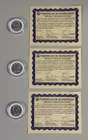 1964 Kennedy Half Dollar Lot (3) – 90% Silver BU w/ Certificates of Authenticity