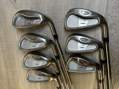 #ad #ad TaylorMade rac OS Iron Set 7pcs 4 Pw Flex R Regular Steel Shaft Golf Clubs $134.78