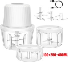3 Sizes Mini Food Chopper Blender Processor for Nut Vegetable Fruit Food UK