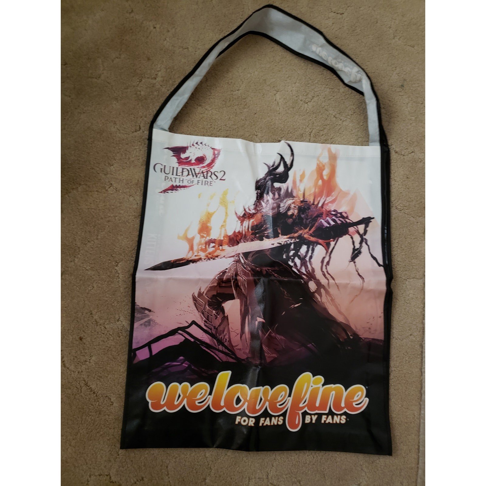 Guild Wars 2 Exploding Kittens Large Swag Tote Ba… - image 1