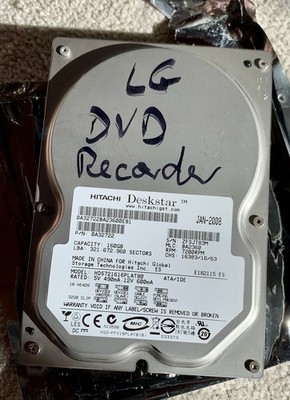 Hitachi Deskstar Harddisk Aus LG Recorder IDE Anschluss 160 GB 3,5  Getestet Gut