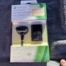 Microsoft OEM Genuine Play & Charge Kit Xbox 360 Black