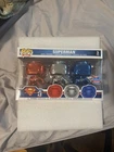 Pop! Bobbleheads.  Superman 3 Pack - Red, White And Blue.  New.