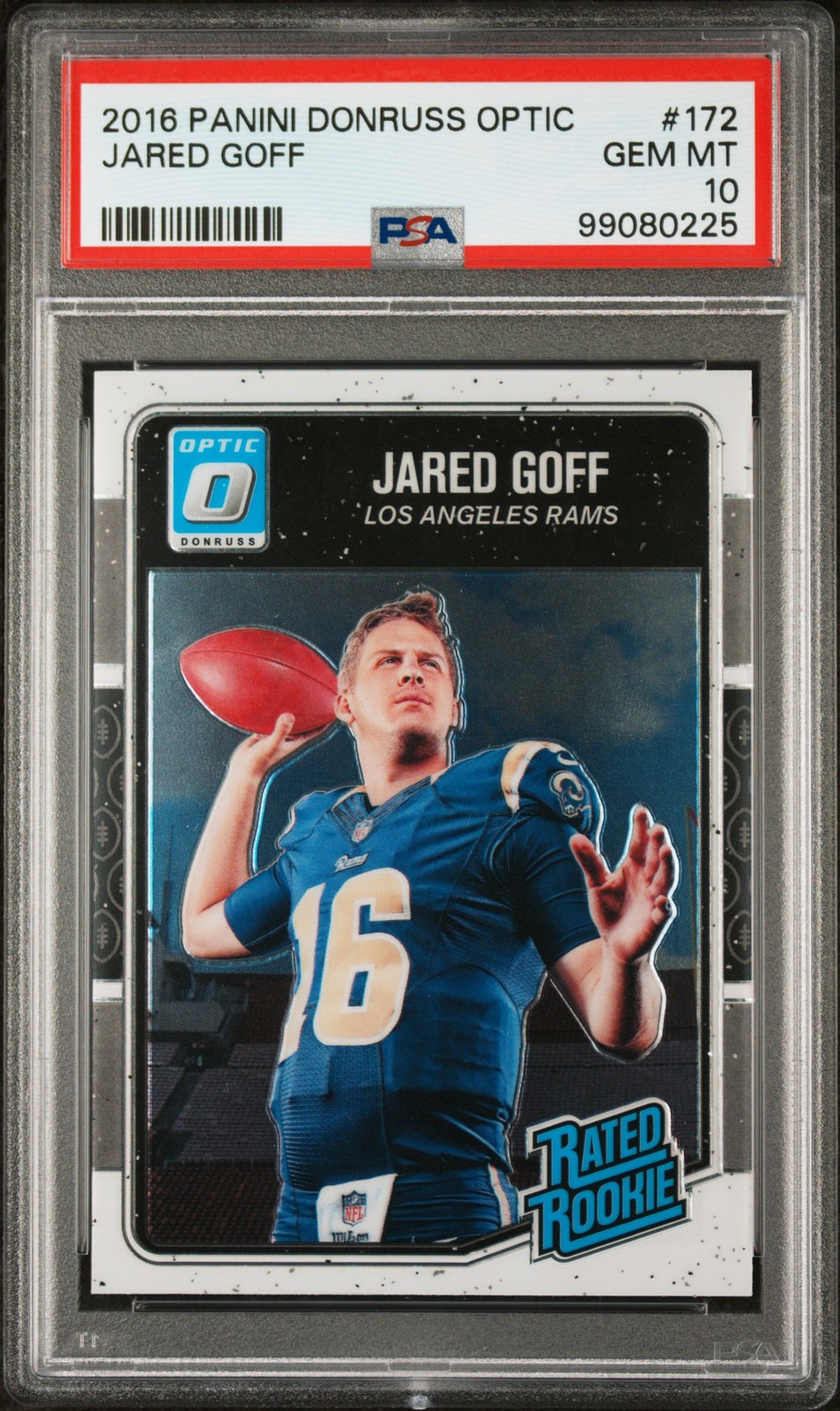 2016 PANINI DONRUSS OPTIC #172 JARED GOFF PSA 10