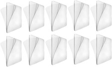 10Pcs Transparent Wall Mounted Sticky Pads for Kitchen Bathroom Shower Caddy ...