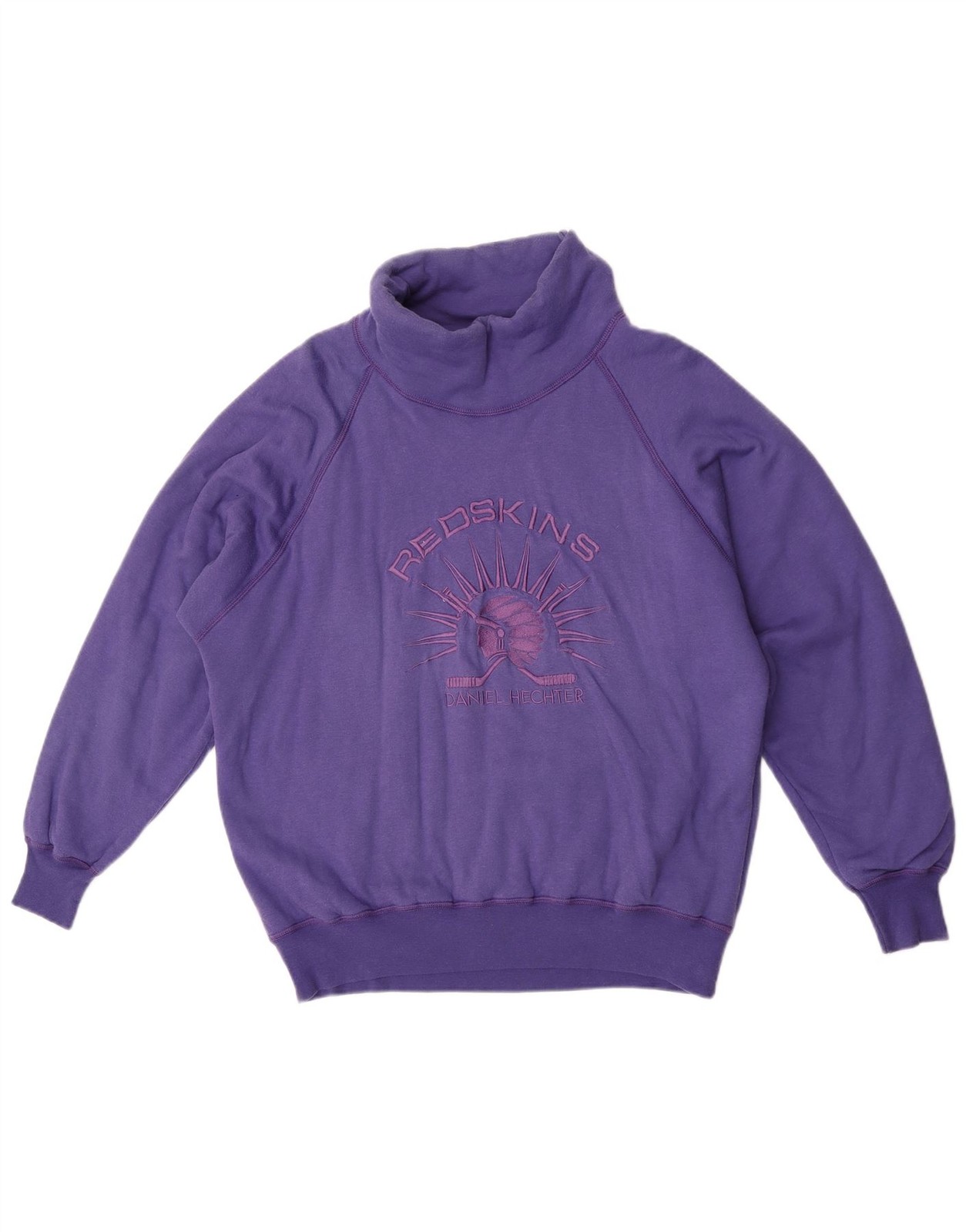 Daniel Hechter Womens Redskins Graphic Sweatshirt Jumper EU 44 XL Purple AE10
