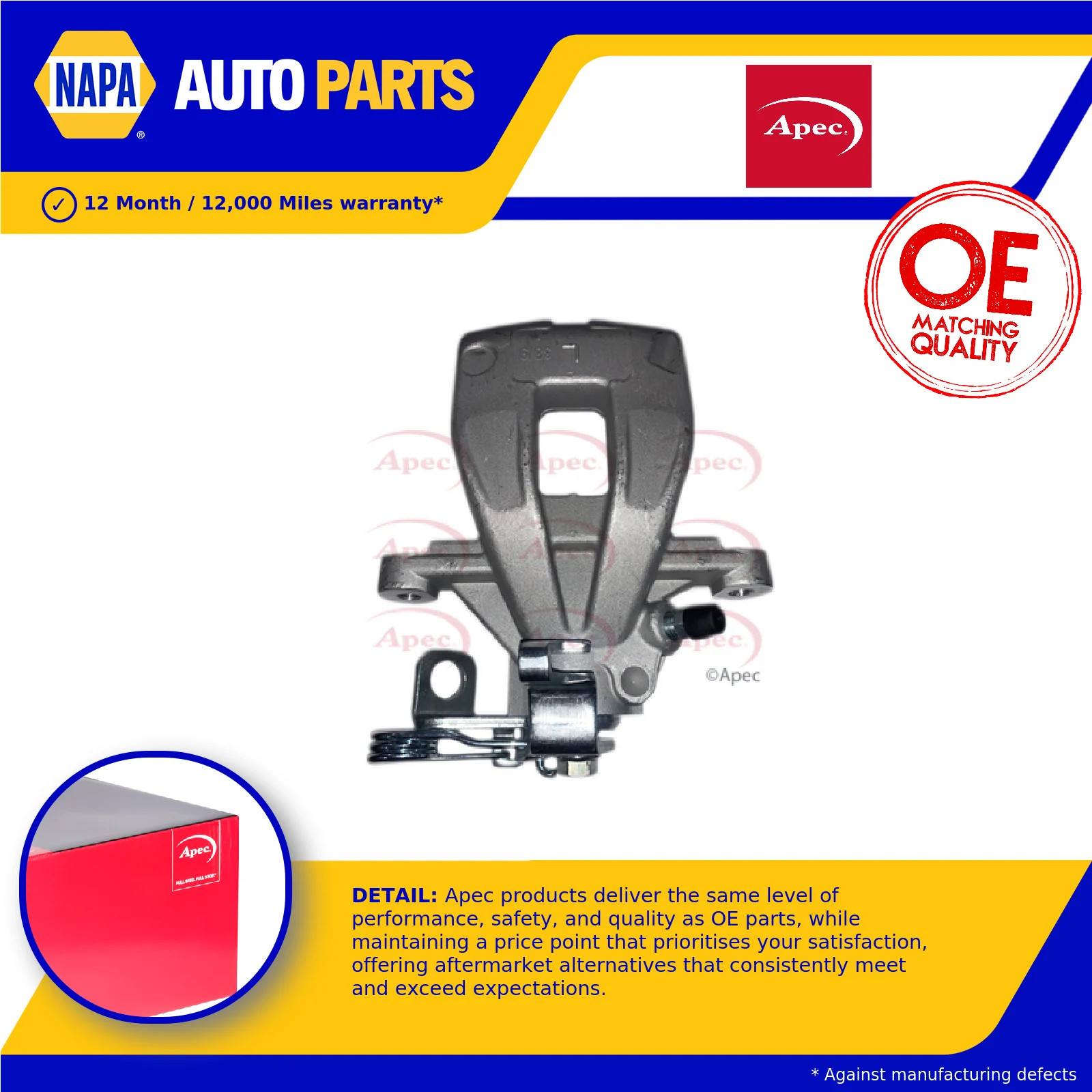 Brake Caliper LCA151N Apec 4400T0 Genuine Top Quality Guaranteed New