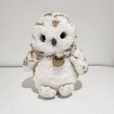 Miyoni By Aurora Plush Fuzzy Snow owl Stuffed Animal Plushie