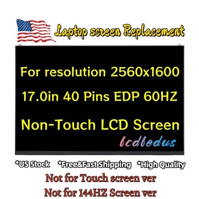 LG Gram 17Z90Q-K.ADB9U1 17'' Non-Touch IPS WQXGA Replacement LCD Screen Panel