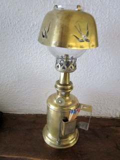 lampe pigeon "les hirondelles " avec pyrogene