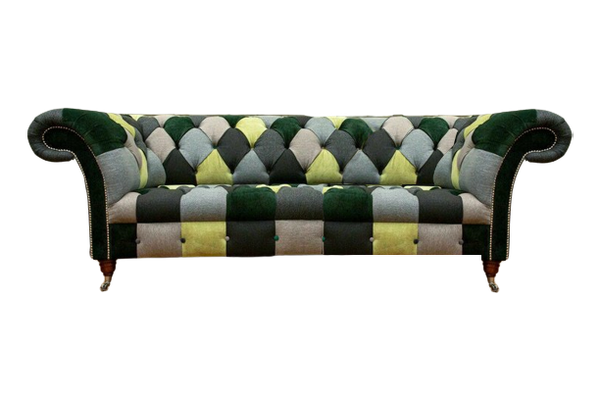 Wohnzimmer Chesterfield Sofa Dreisitze Couch PolstermöBel Einrichtung-image