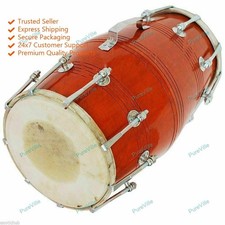 New Wedding Kirtan Dholak/ Dholki Musical Instrument Screws With Cover