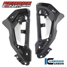 BMW S1000XR 2022 Ilmberger Gloss Carbon Fibre Radiator Cover Set for OE Inserts