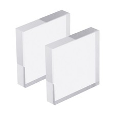 Acrylic Stamp Block, 2 Pack Clear Stamping Block Mounting Block Set Square