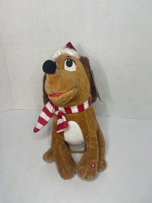 NWT Gemmy Holiday Animated Singing Dachshund Christmas Plush Works!