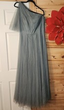Jenny Yoo One Shoulder Dress Regular 12 Sage Bridesmaid Mother Of Bride Fairy