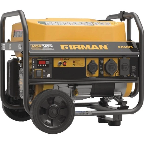 Firman 4550W Gasoline Powered Recoil Pull Start Portable Generator P03613 FIRMAN