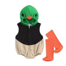 Toddler Animal Hooded Romper Costume 6-12 Months Green Baby Halloween Costume