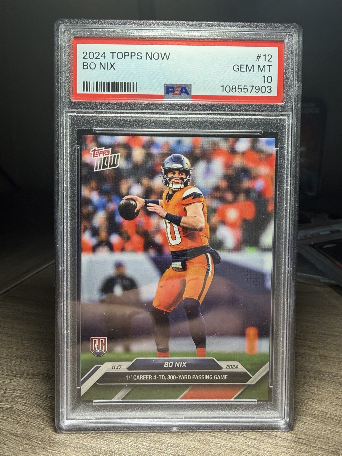 Bo Nix Topps Now #12 Base